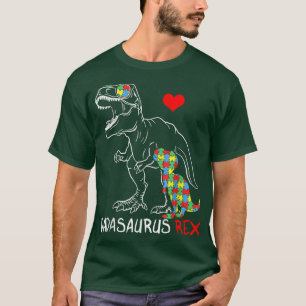 Camiseta Dadasaurus Daddy Re Autism Awareness Proud Dad