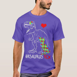 Camiseta Dadasaurus Daddy Rex Autism Awareness Proud Dad Fa