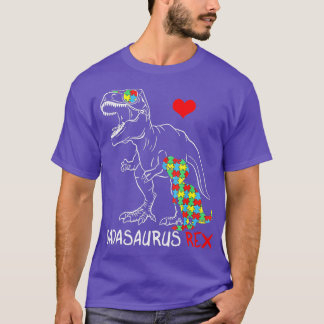 Camiseta Dadasaurus Daddy Rex Autism Awareness Proud Dad Fa