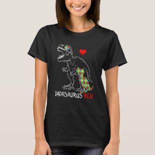 Camiseta Dadasaurus Daddy Rex Autism Awareness Proud Dad Fa