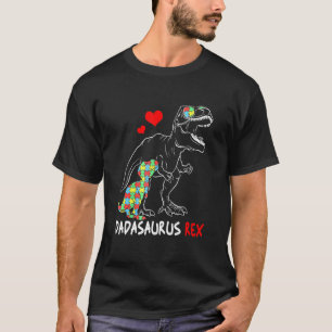 Camiseta Dadasaurus Daddy Rex Autism Orgulloso Papá