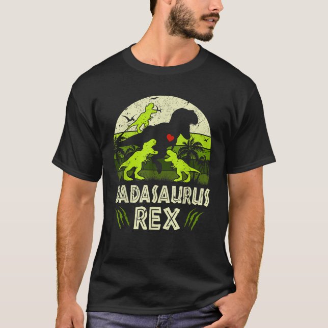 Camiseta Dadasaurus de Dada Dinosaur T Rex Dadasaurus 3 niñ (Anverso)