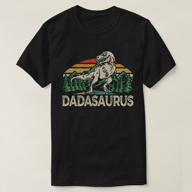 Camiseta Dadasaurus Dinosaur Dad Dada Saurus Día del Padre (Diseño del anverso)
