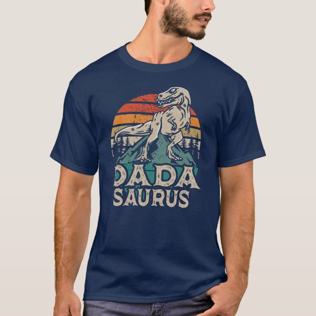 Camiseta Dadasaurus Dinosaur Dada Saurus Día del Padre (Anverso)