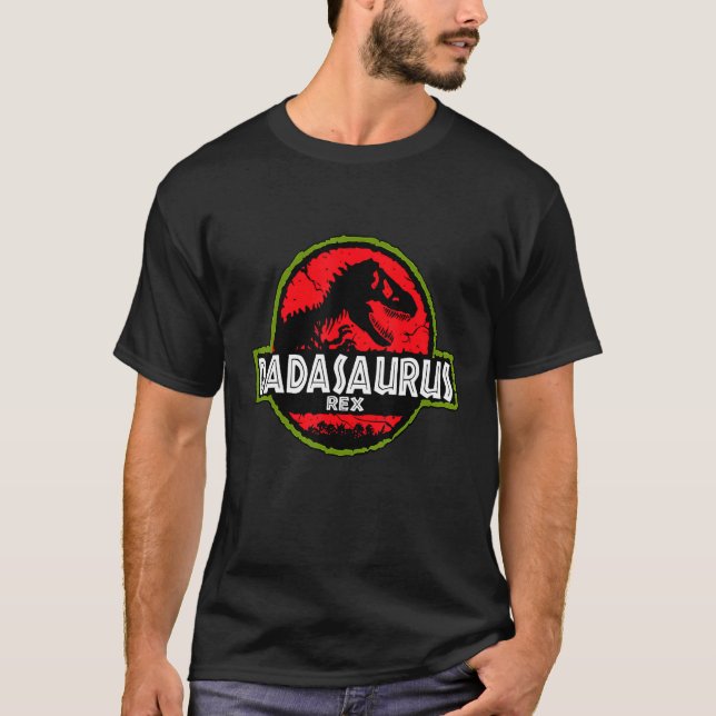 Camiseta Dadasaurus Dinosaur Rex Padre Día Para Papá Cute (Anverso)