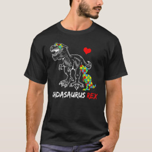 Camiseta Dadasaurus Papá Rex Conciencia del Autismo Autista