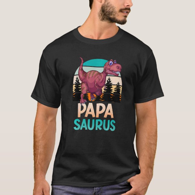 Camiseta Dadasaurus Papasaurus Papá (Anverso)
