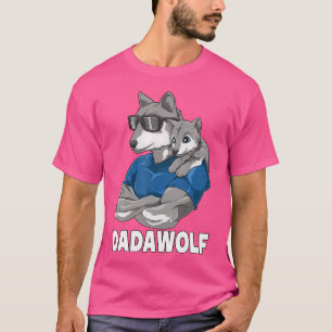 Camiseta Dadawolf Lobo Papá Y Bebé Papá Día Del Padre Para