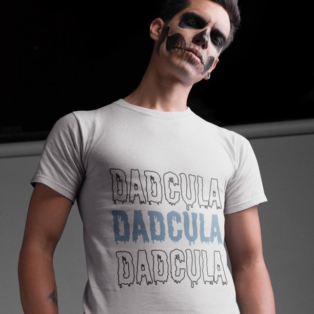 Camiseta Dadcula Blue Halloween - Papá fantasmal y divertid (Subido por el creador)