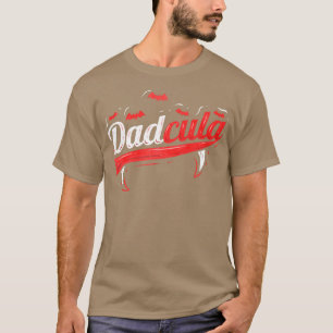 Camiseta Dadcula Dads Motif Con Fangs Y Bats Para Halloween