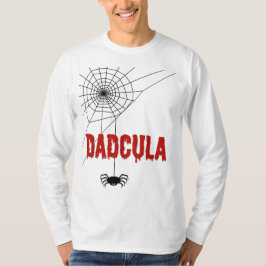 Camiseta Dadcula Dripping Blood Font and Spider