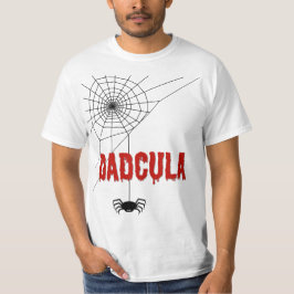 Camiseta Dadcula Dripping Blood Font and Spider