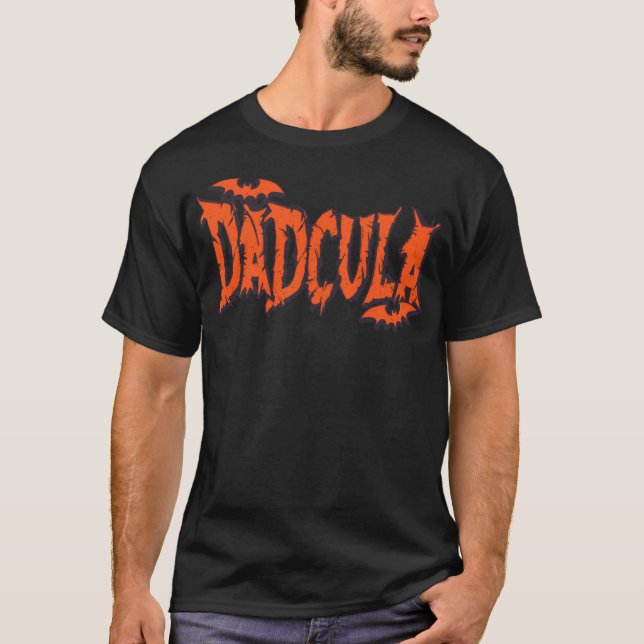 Camiseta Dadcula Halloween Papá Costume Bat Vampire Da (Anverso)