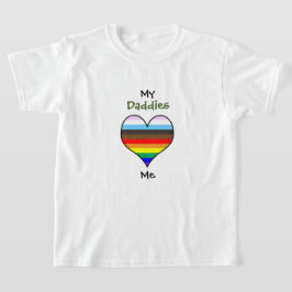 Camiseta Daddies corazón arco iris
