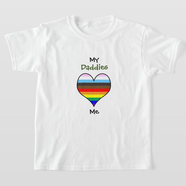 Camiseta Daddies corazón arco iris (Distribución)