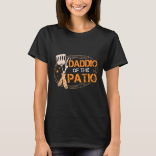 Camiseta Daddio Del Patio Grilling Sausage Bbq Barbecue