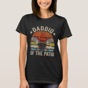 Camiseta Daddio Del Patio Vintage BBQ Grill Barbacoa Grasa