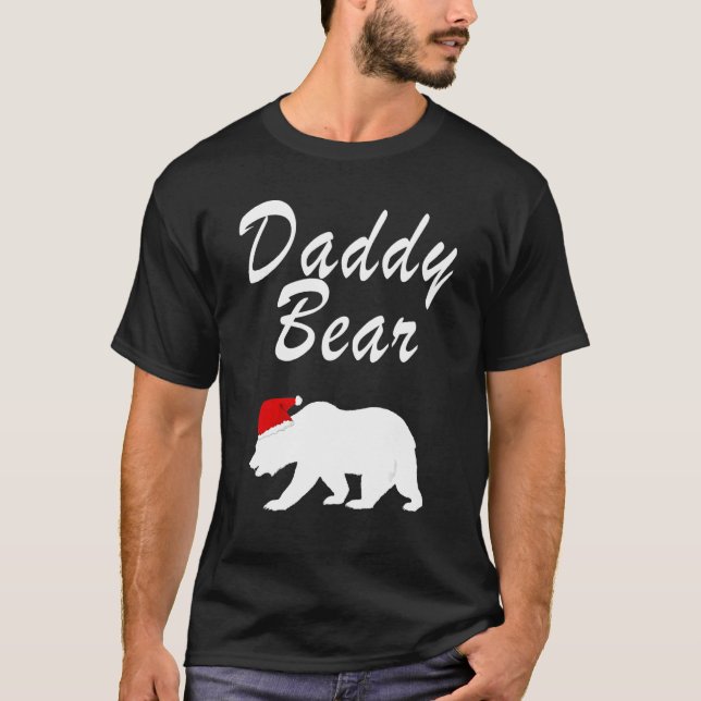 Camiseta Daddy Bear Christmas Santa Family Matching PJ (Anverso)