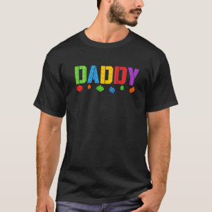 Camiseta Daddy Blocks Master Builder Brick Builder Birthda
