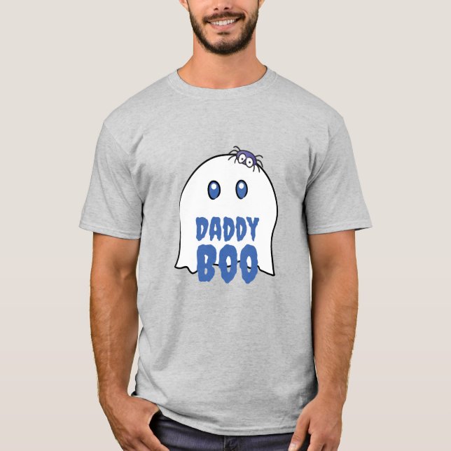Camiseta Daddy Boo Funny familia de araña fantasma de Hallo (Anverso)