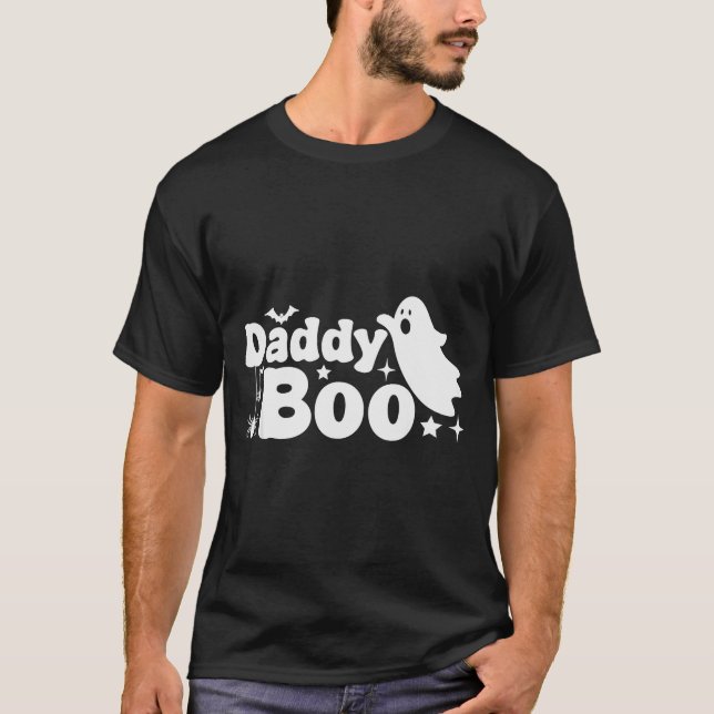 Camiseta Daddy Boo Funny Ghost Halloween Family Matching  (Anverso)