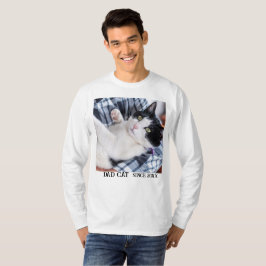 Camiseta Daddy cat since Photo cute cat