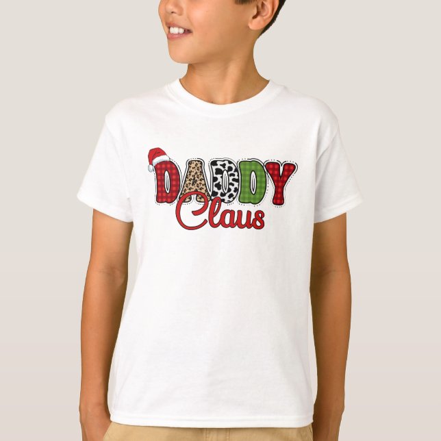 Camiseta Daddy Claus Plaid Pattern-60095 (Anverso)