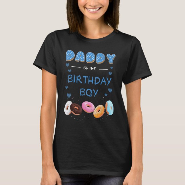Camiseta DADDY de los chicos de cumpleaños no hay fiesta te (Anverso)