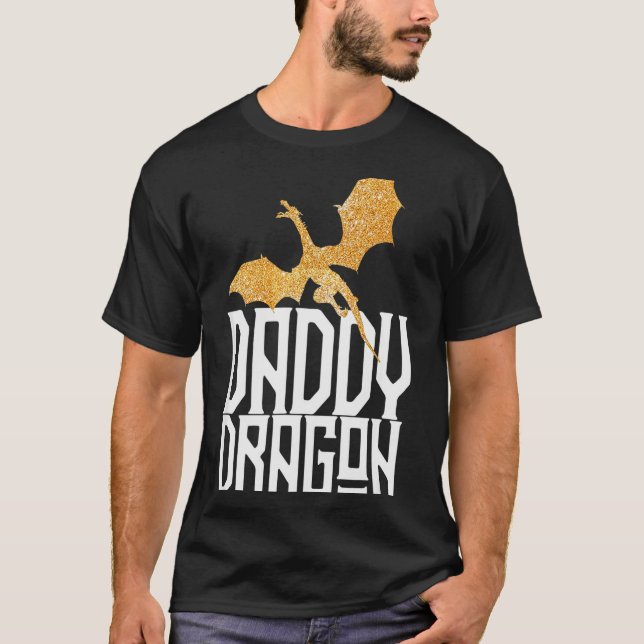 Camiseta Daddy Dragon Christmas Shirt Matching Family Dad H (Anverso)