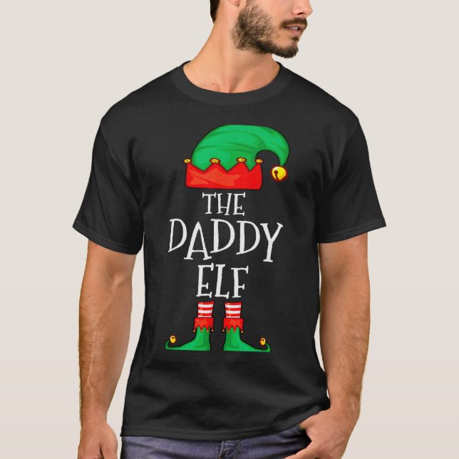 Camiseta Daddy Elf Family Christmas Daddy Dad Father Elf Sw (Anverso)