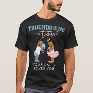 Camiseta Daddy Gender Reveal Touchdown Tutu Baby Shower