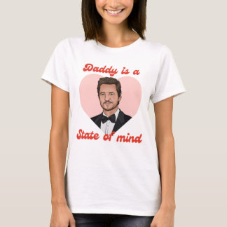 Camiseta Daddy Is A State Of Mind — Pedro Pascal Heart Desi