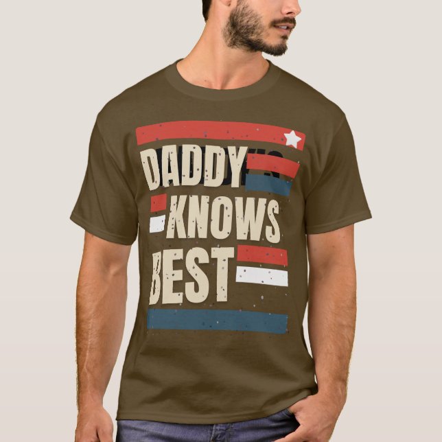 Camiseta “Daddy Knows Best” | Vintage BBQ & Gift (Anverso)