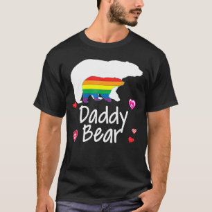 Camiseta Daddy Lgbt Oso Orgullo Lesbiano Gay Floral Arcoiri