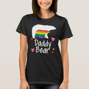 Camiseta Daddy Lgbt Oso Orgullo Lesbiano Gay Floral Arcoiri