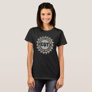 Camiseta Daddy Measure Cut Handyman Woodworker Father Day