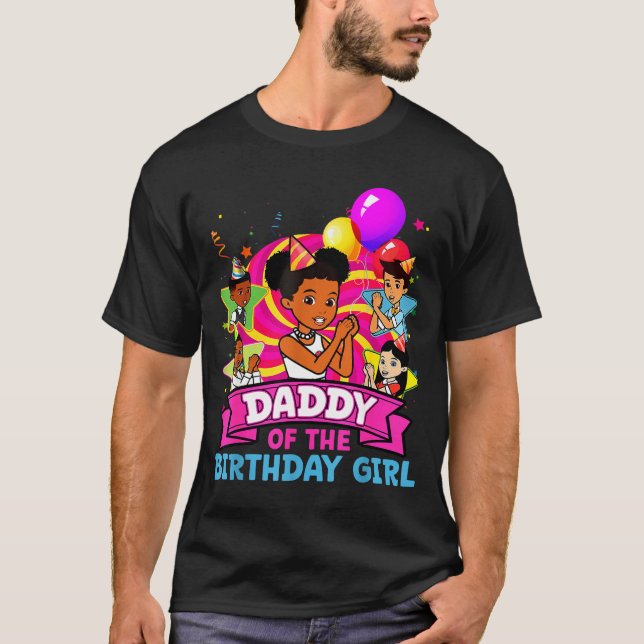 Camiseta Daddy Of Birthday Girl Gracie Nk Doll Family Decor (Anverso)