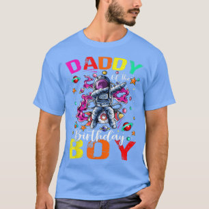 Camiseta Daddy Of The Birthday Boy Astronaut Boy Space Them
