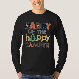Camiseta Daddy of The Happy Camper  Camping Trip Dad Father