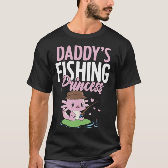 Camiseta Daddy s Fishing Buddy Fisherman Little Girl Daught (Anverso)