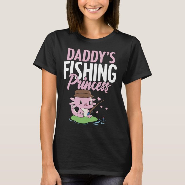 Camiseta Daddy s Fishing Buddy Fisherman Little Girl Daught (Anverso)