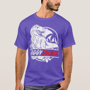 Camiseta Daddy Saurus Fathersday T-Rex Dino Family Dad Gift
