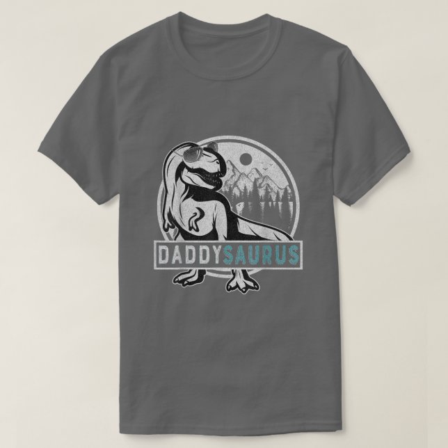 Camiseta Daddy Saurus T re Dinosaur Men's Day Family (Diseño del anverso)