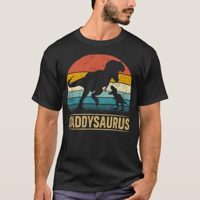 Camiseta Daddy Saurus T Rex Dinosaur DaddySaurus Funny Fath (Anverso)