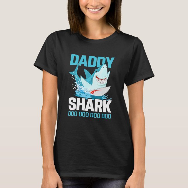 Camiseta Daddy Shark Doo Doo Doo para papá (Anverso)