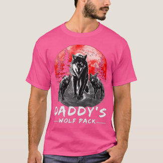 Camiseta Daddy Wolf Pack Wolves Lover