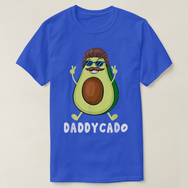 Camiseta Daddycado Funny Avocado Daddy Vegan Lover Happy Fa (Diseño del anverso)