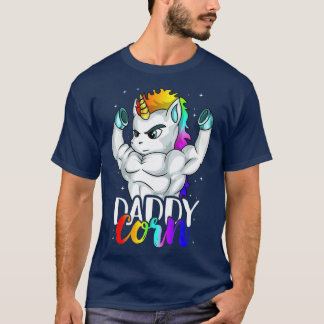 Camiseta Daddycorn Unicornio papá papá hombre familia única