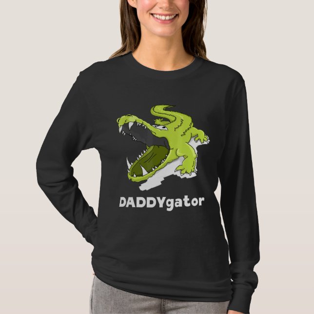 Camiseta Daddygator Padre Alligator Papá Pun (Anverso)