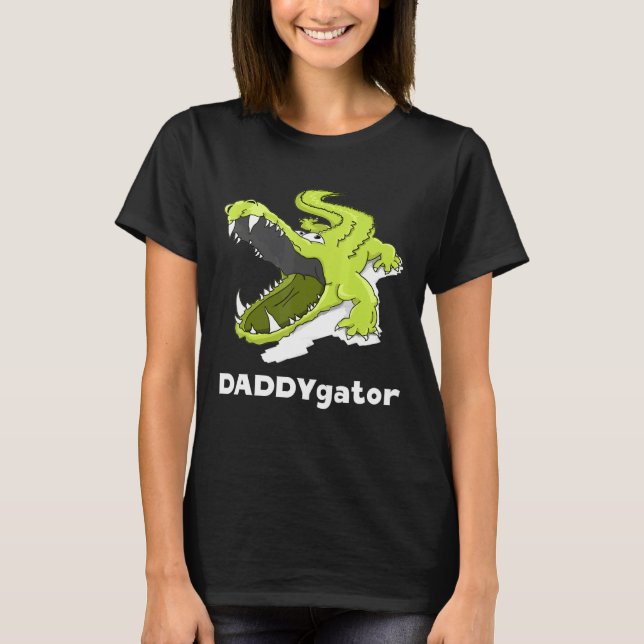 Camiseta Daddygator Padre Alligator Papá Pun (Anverso)